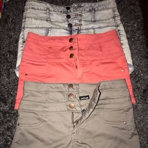 High waisted shorts